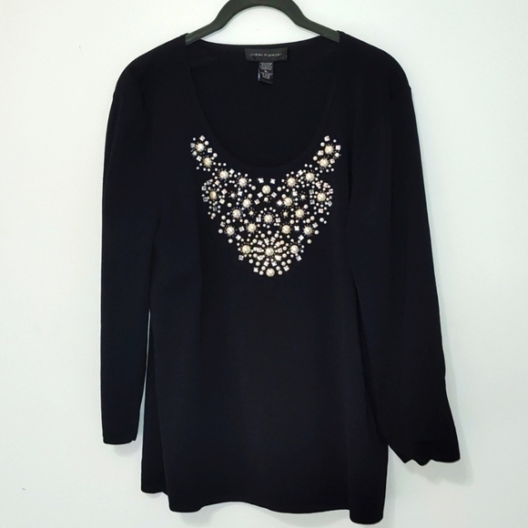 Cable & Gauge Sweater Size XL Date Night Cocktail Holiday Formal Dinner Dressy - Picture 1 of 12